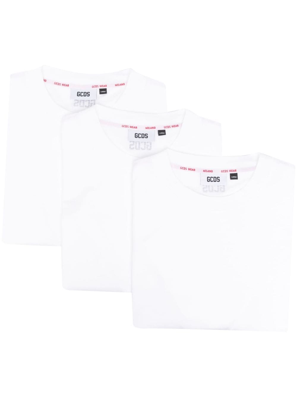 Gcds logo-print T-shirt three-pack - White von Gcds