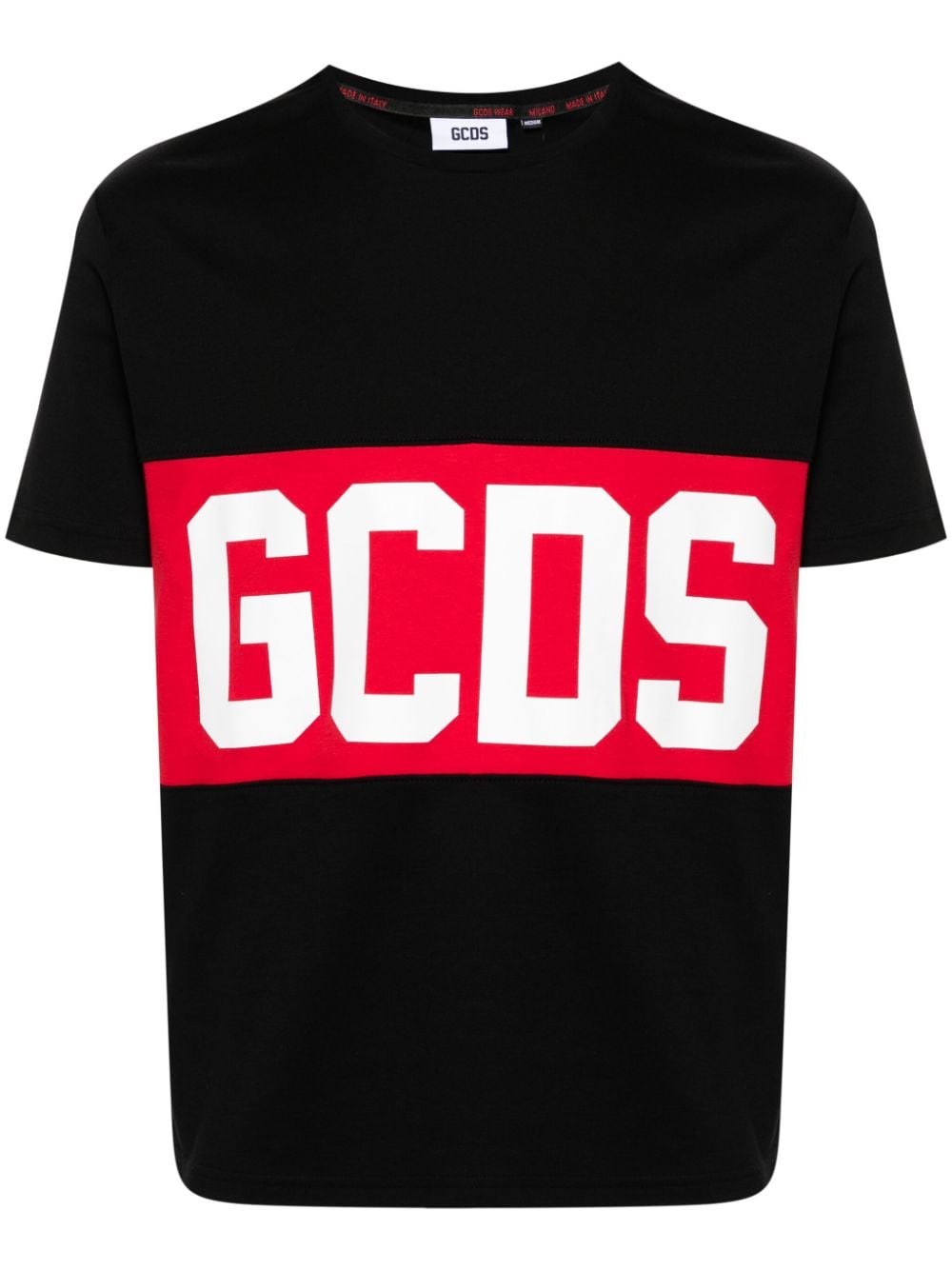 Gcds logo-print cotton T-shirt - Black von Gcds