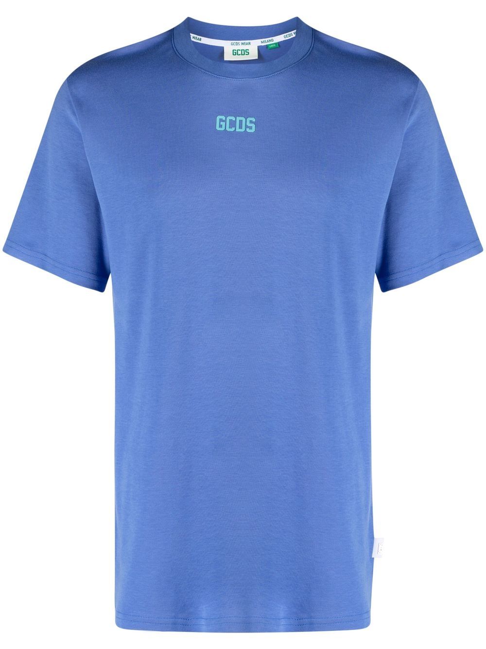 Gcds logo-print cotton T-shirt - Blue von Gcds