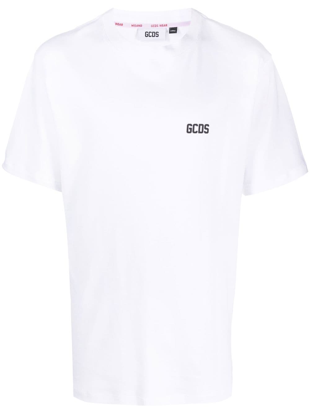 Gcds logo-print cotton T-shirt - White von Gcds