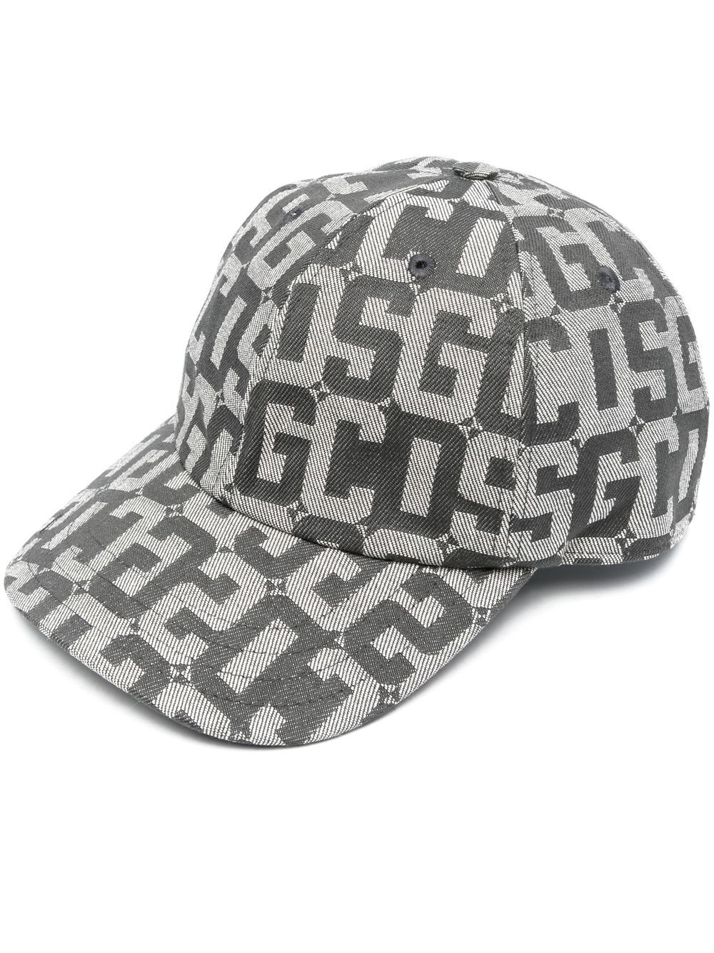 Gcds logo-print cotton cap - Grey von Gcds
