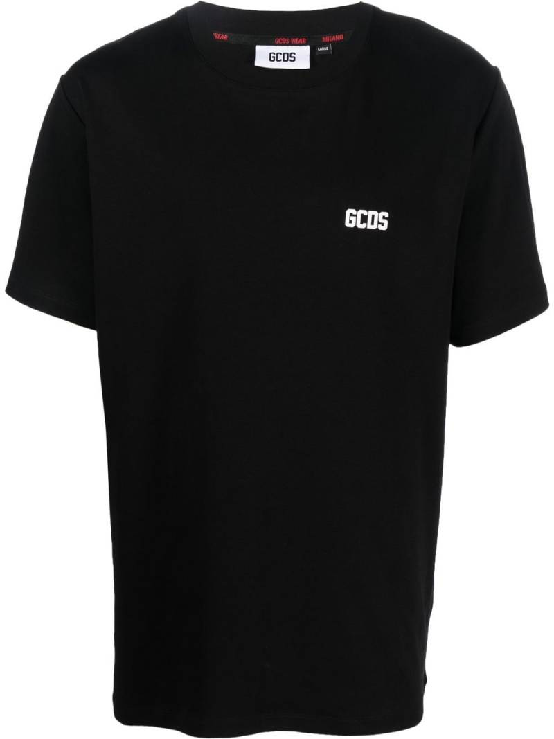 Gcds logo-print detail T-shirt - Black von Gcds