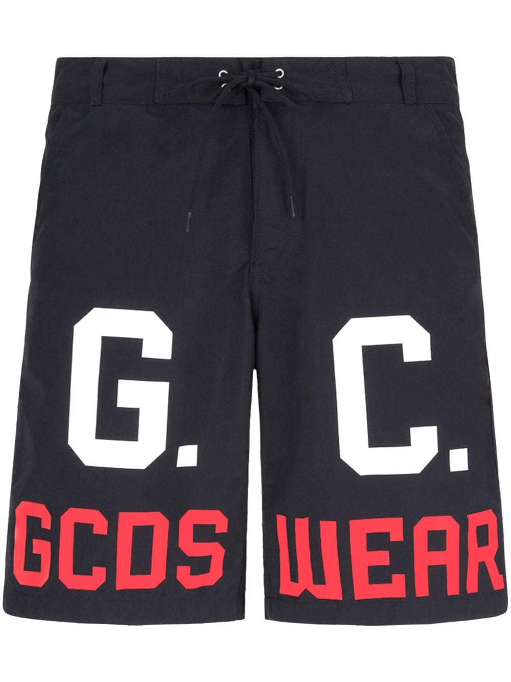 Gcds logo-print drawstring swim shorts - Black von Gcds