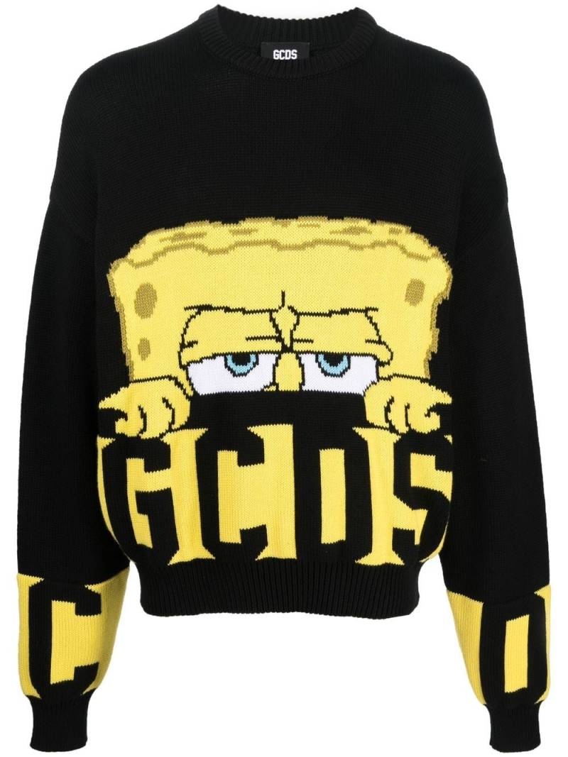 Gcds logo-print jumper - Black von Gcds