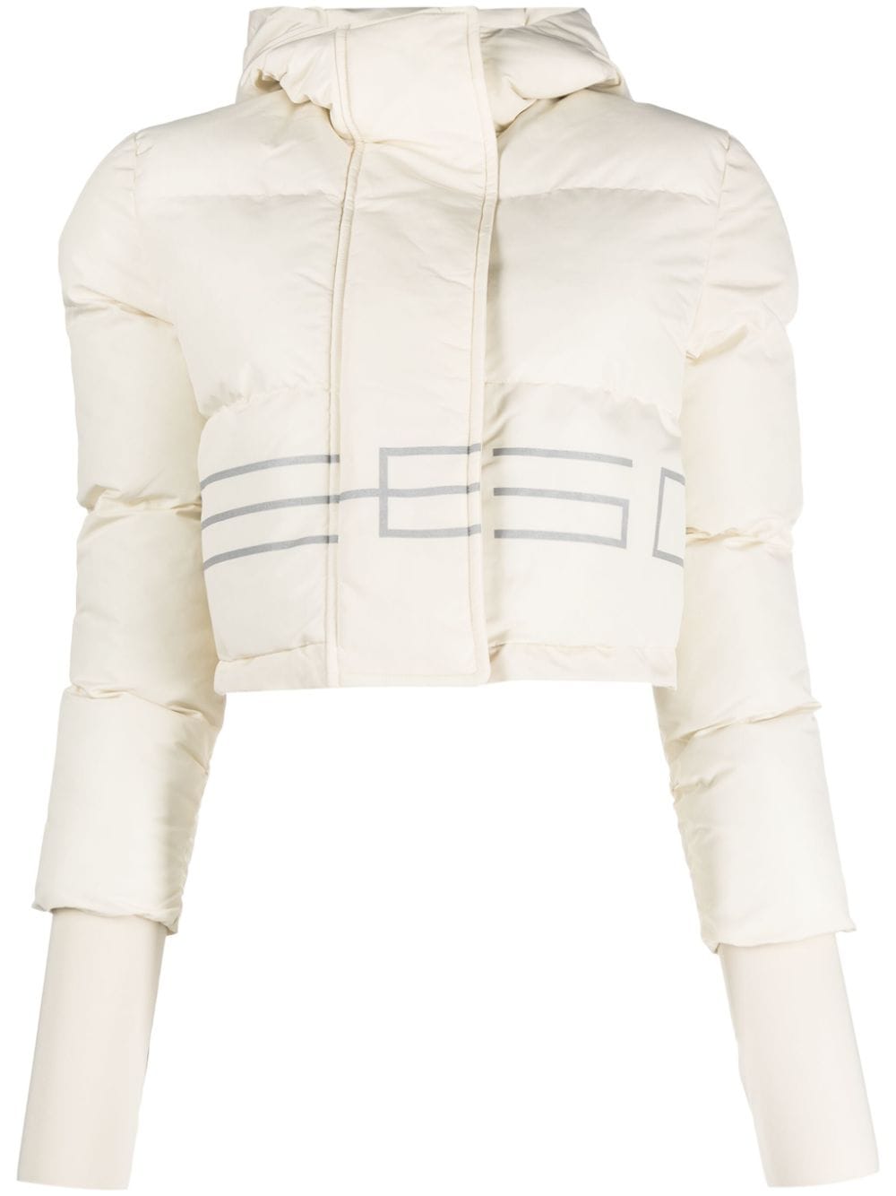 Gcds logo-print padded bomber jacket - White von Gcds