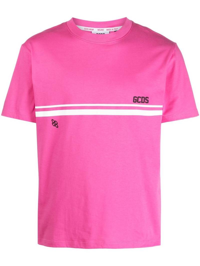 Gcds logo-print short-sleeve t-shirt - Pink von Gcds