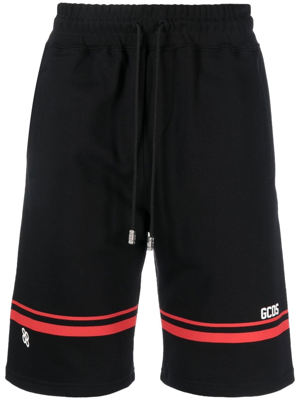 Gcds logo-print track shorts - Black von Gcds