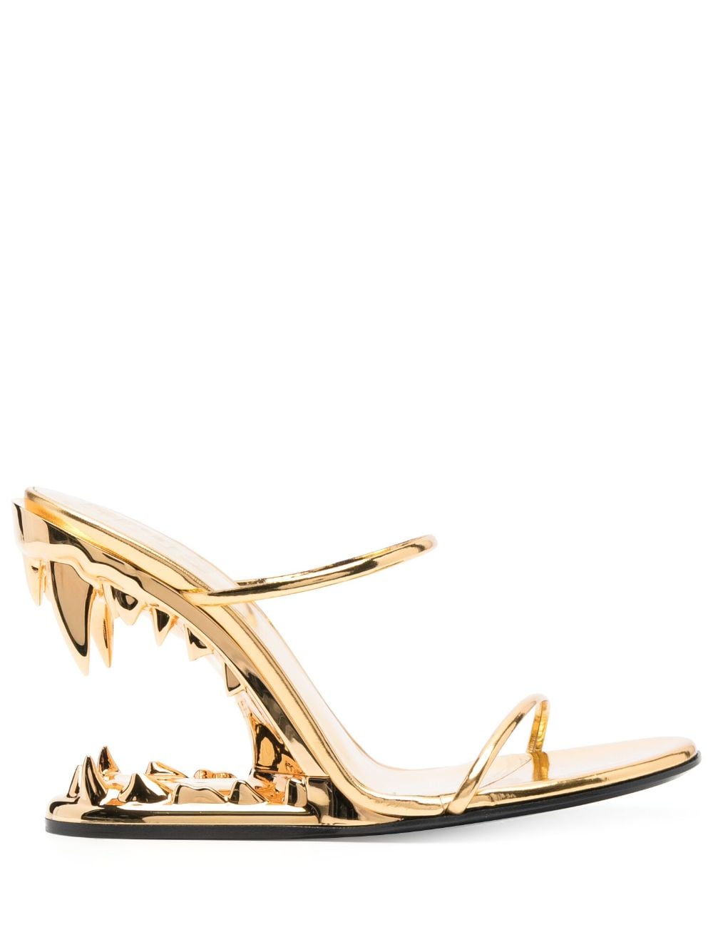 Gcds metallic 105mm heeled sandals - Gold von Gcds