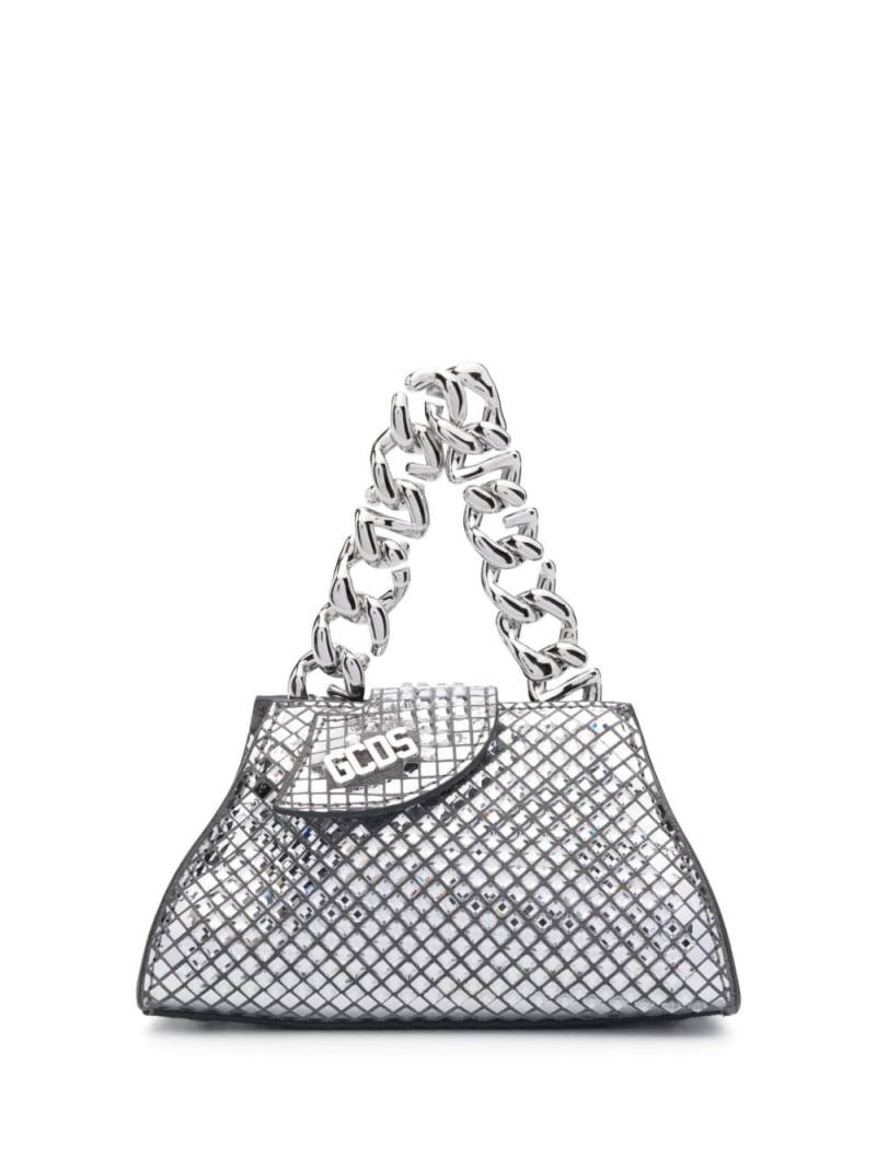 Gcds micro Comma mirror bag - Silver von Gcds