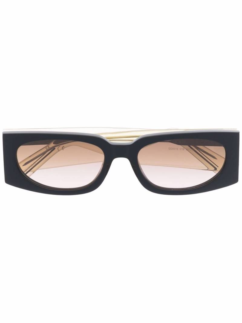 Gcds rectangular frame sunglasses - Neutrals von Gcds