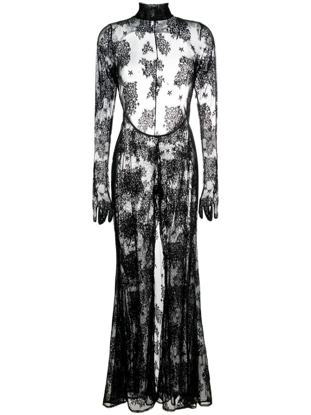 Gcds sheer lace jumpsuit - Black von Gcds