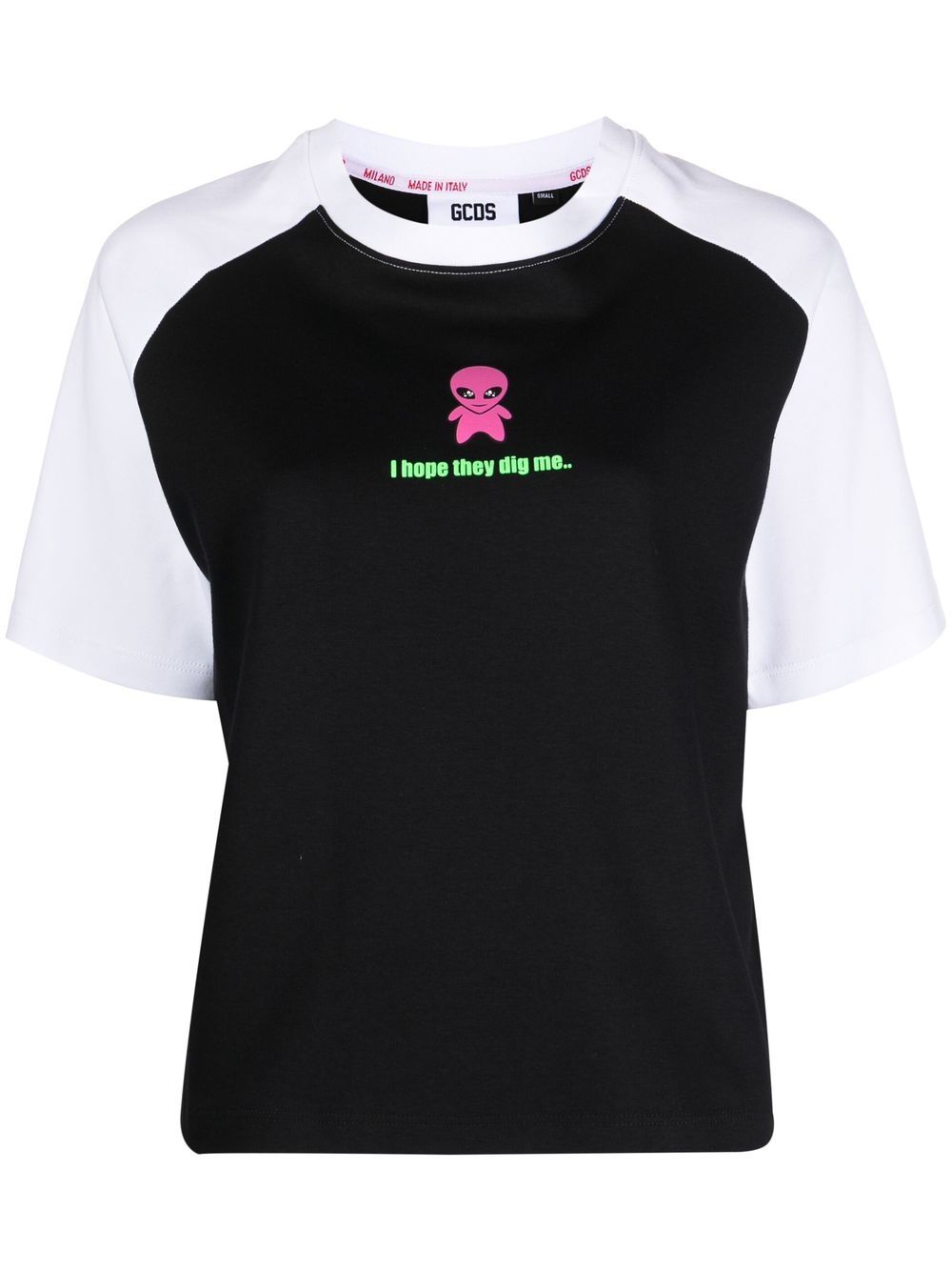 Gcds slogan-print T-shirt - Black von Gcds