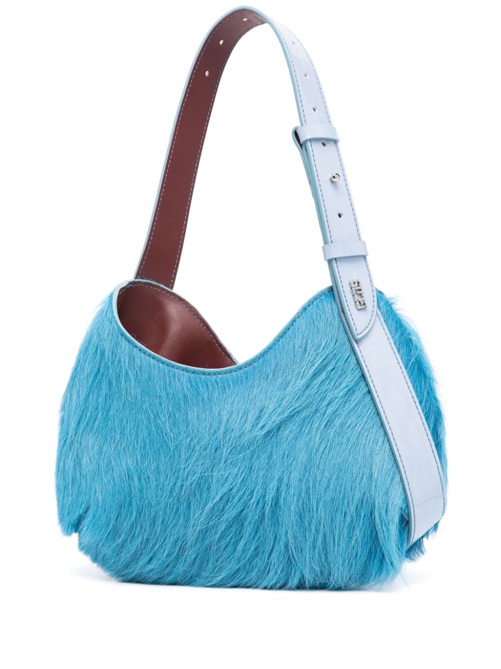 Gcds small Comma Cavallino shoulder bag - Blue von Gcds