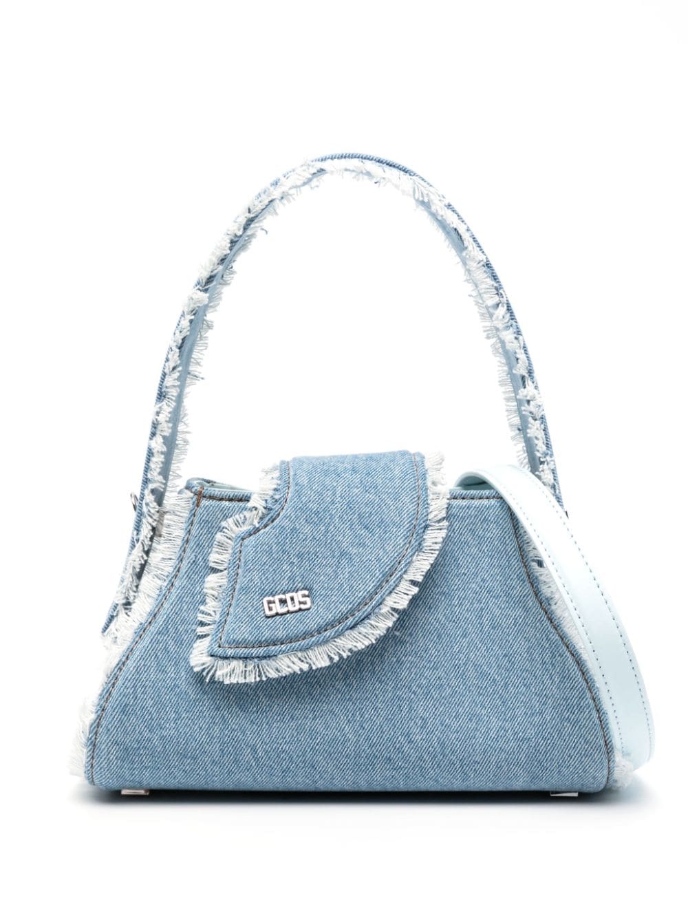 Gcds small Comma denim bag - Blue von Gcds