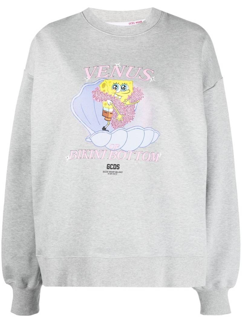 Gcds sponge bob-print sweatshirt - Grey von Gcds