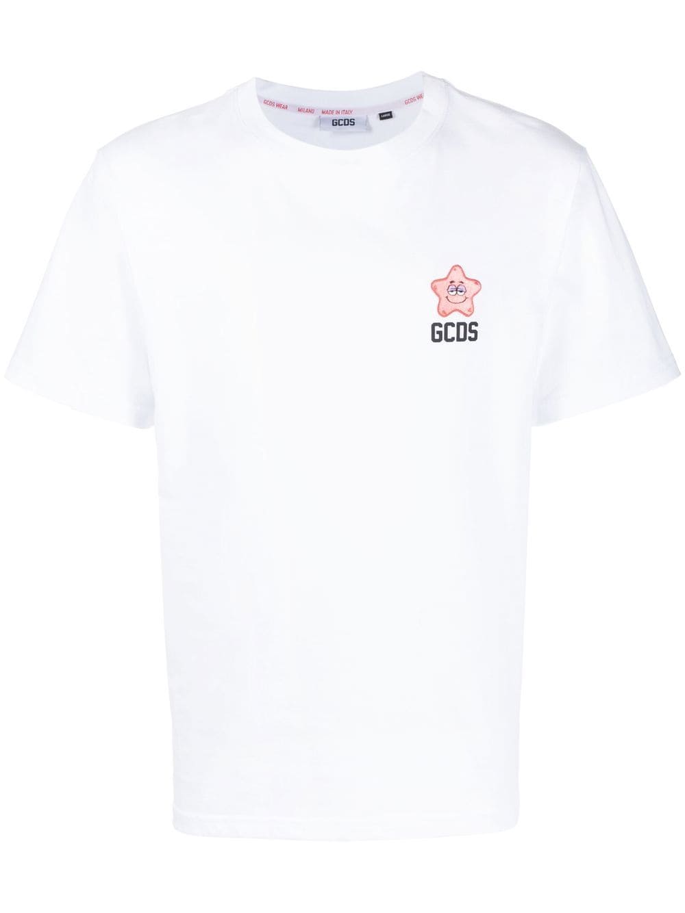 Gcds star-patch logo-print T-shirt - White von Gcds
