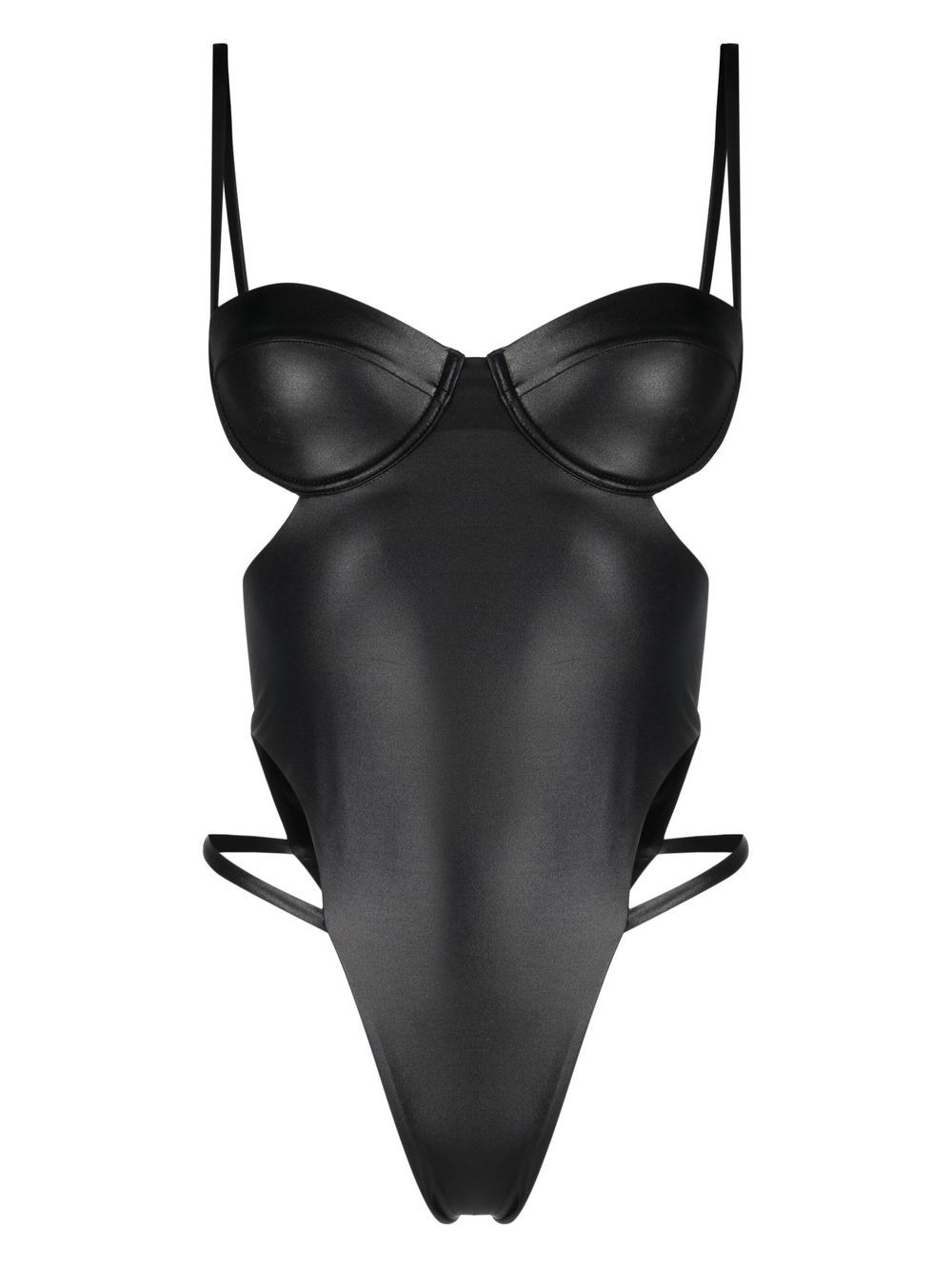 Gcds strap-detail swimsuit - Black von Gcds