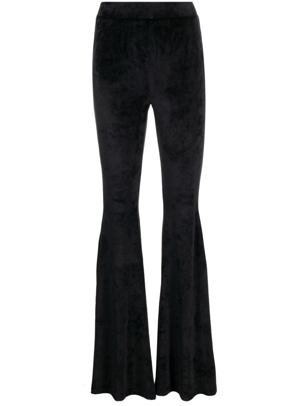 Gcds velvet flared trousers - Black von Gcds