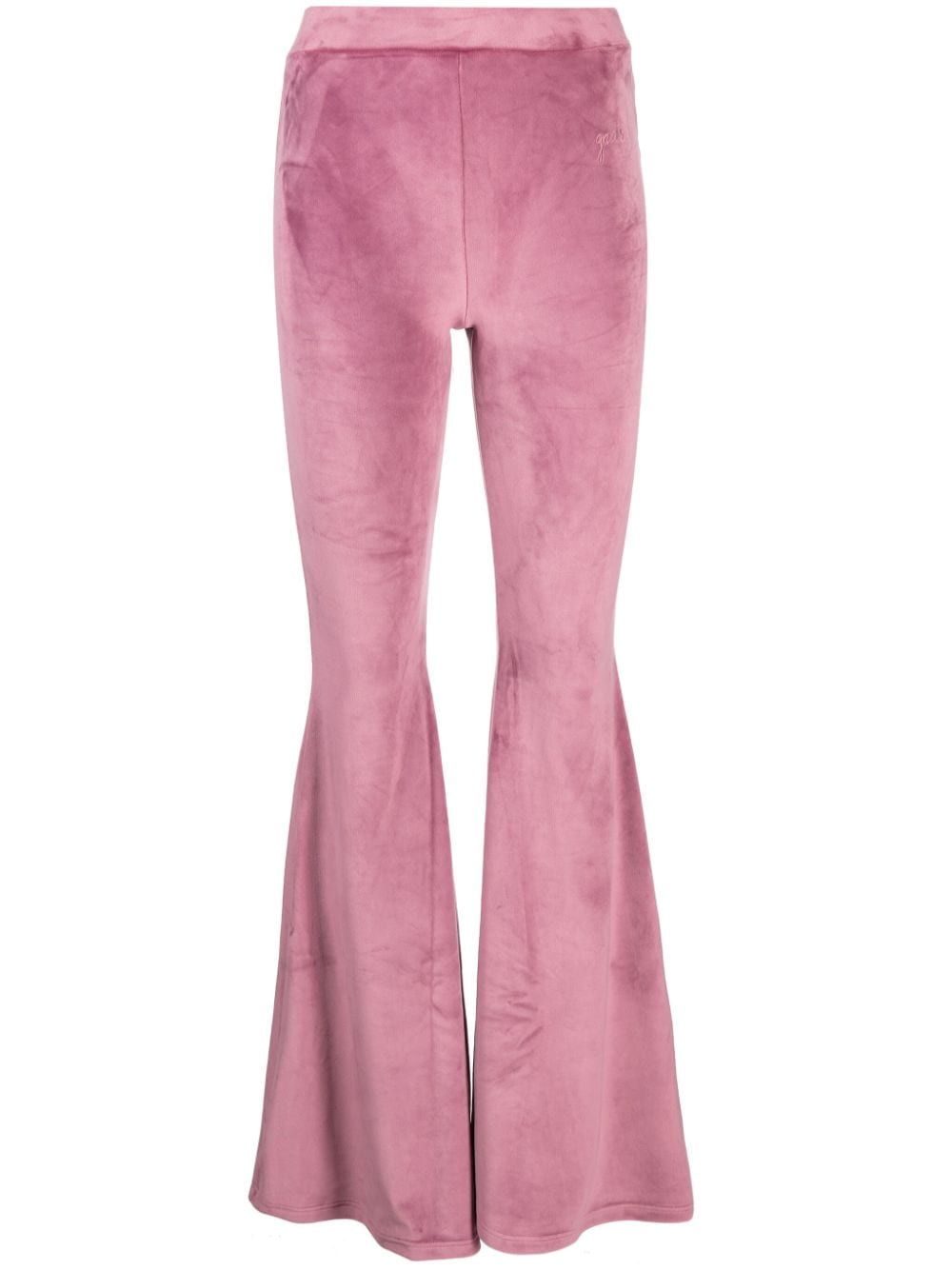 Gcds velvet flared trousers - Pink von Gcds