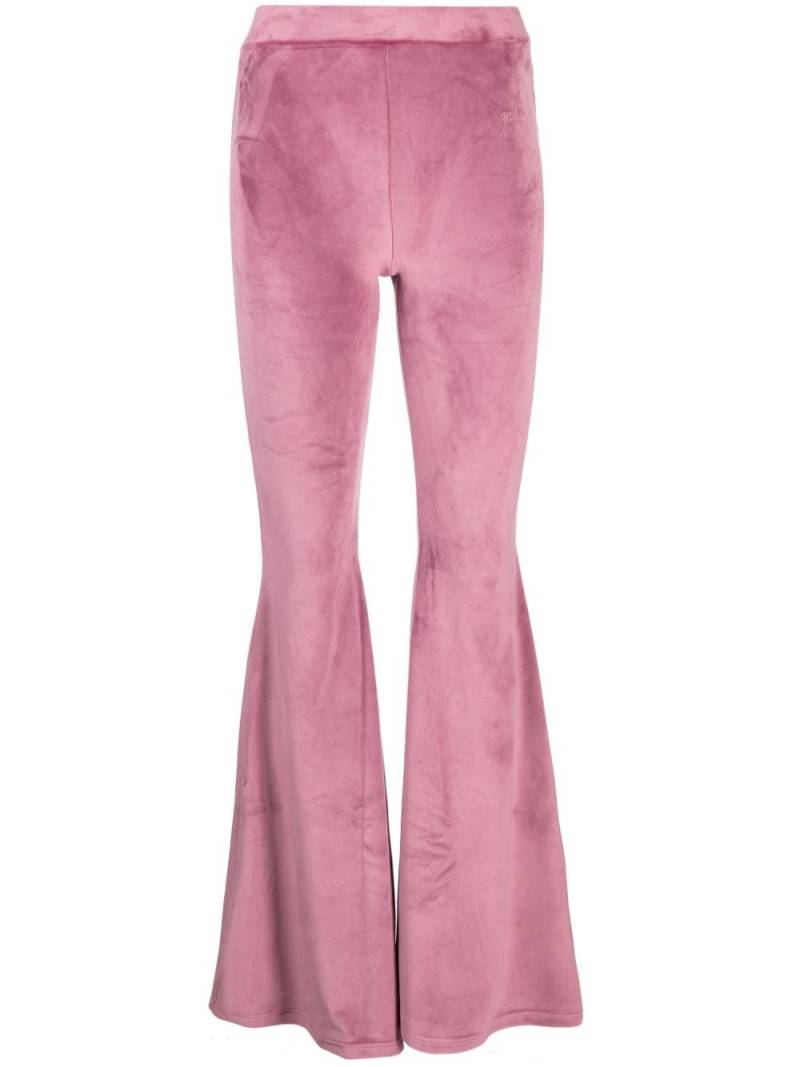 Gcds velvet flared trousers - Pink von Gcds