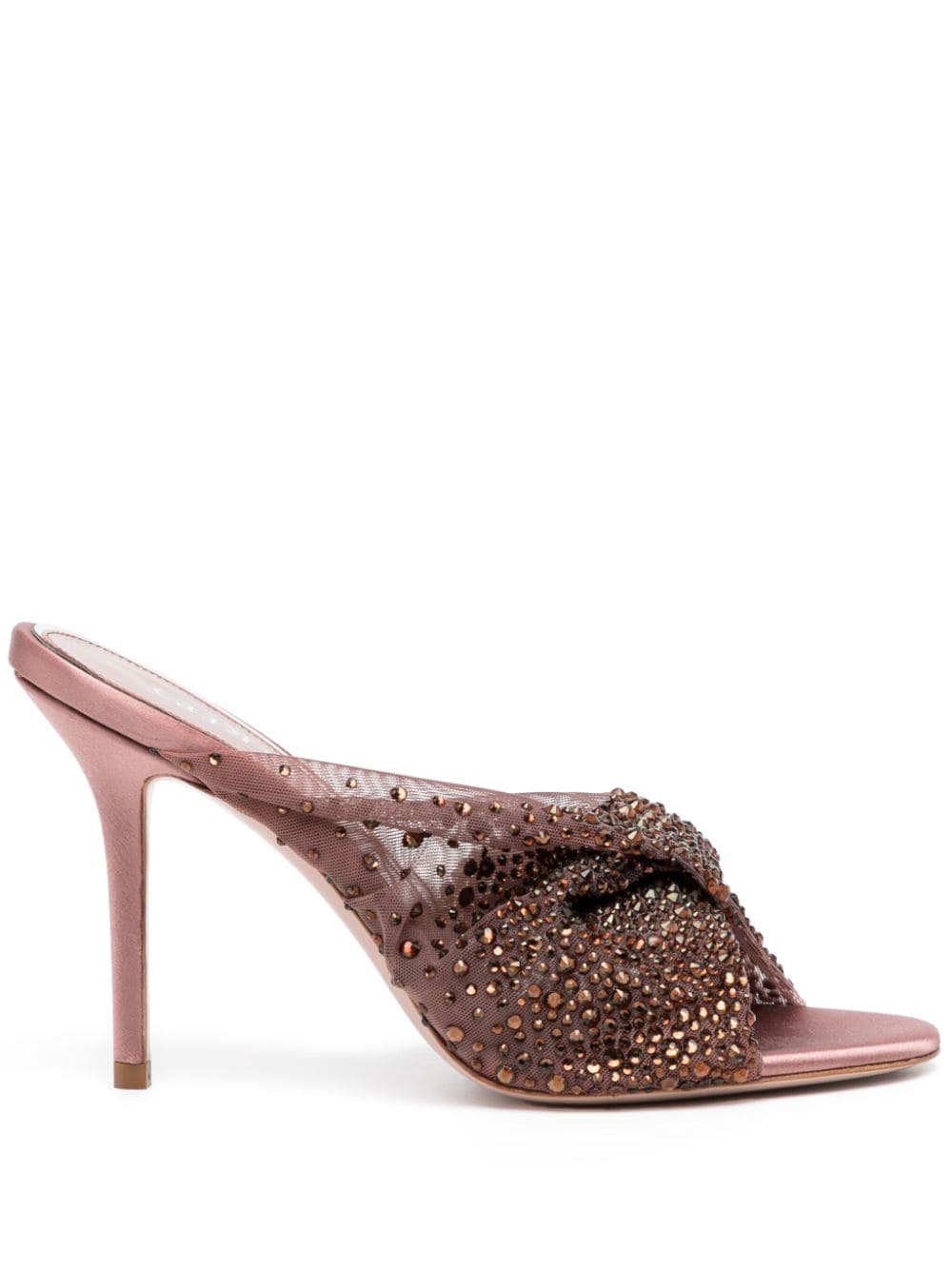 Gedebe Mariel 100mm crystal-embellished sandals - Pink von Gedebe