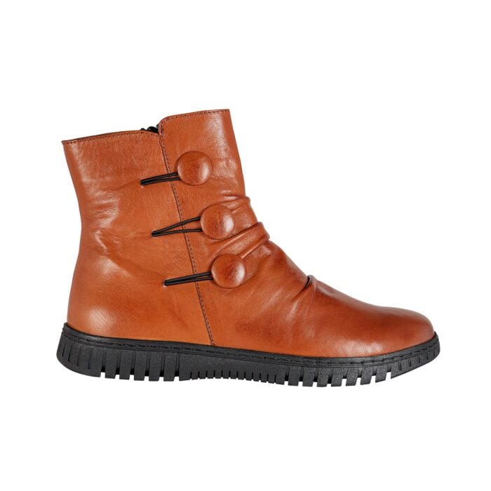 Gemini Stiefelette aus softweichem Anilinleder braun, 41 von Gemini