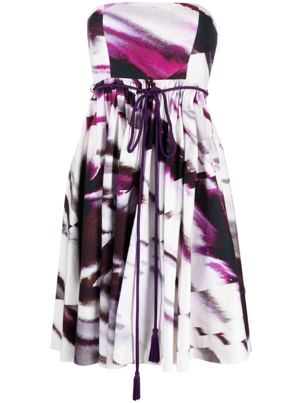 Gemy Maalouf off-shoulder flared midi dress - Purple von Gemy Maalouf