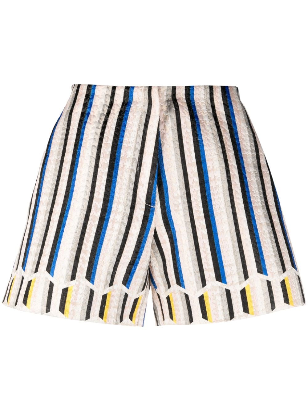 Gemy Maalouf striped jacquard shorts - Black von Gemy Maalouf