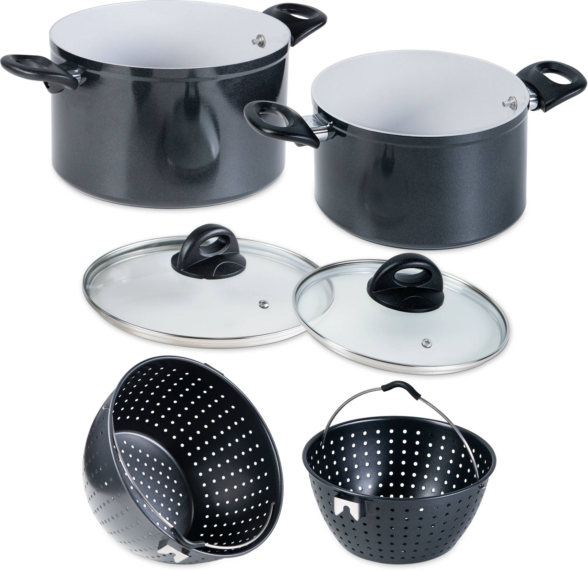 Genius Kochtopf »Magic Pot«, Aluminium, (Set, 6 tlg.) von Genius