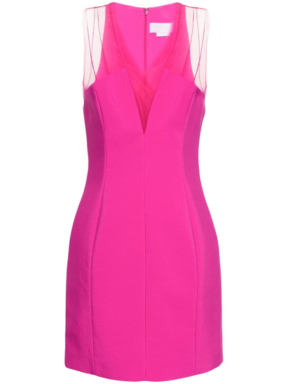 Genny V-neck cady minidress - Pink von Genny