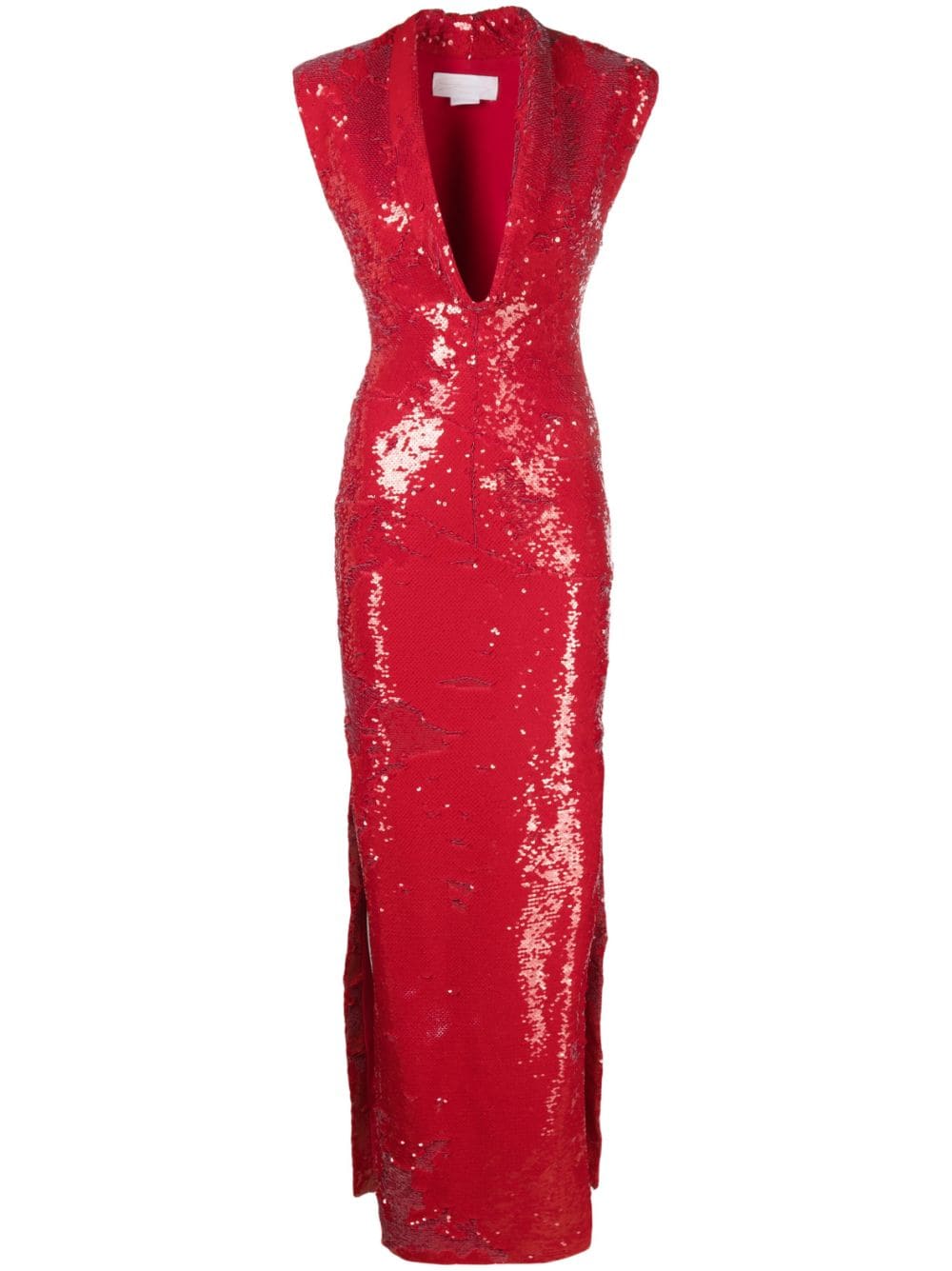 Genny cowl-neck sequin maxi dress - Red von Genny