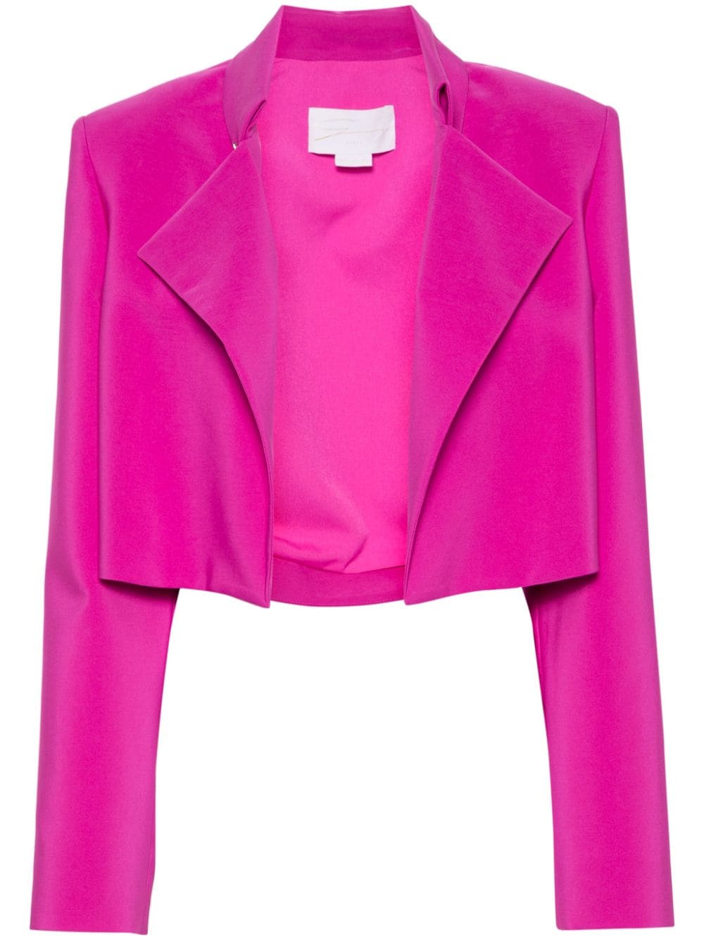 Genny crystal-embellished-buttons cropped blazer - Pink von Genny