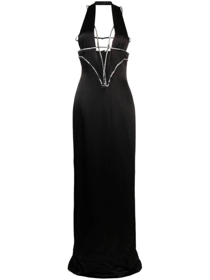 Genny crystal-embellished dress - Black von Genny