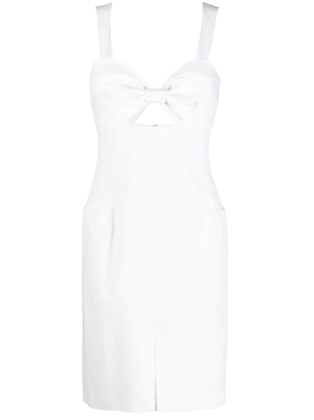 Genny cut-out detail sheath dress - White von Genny