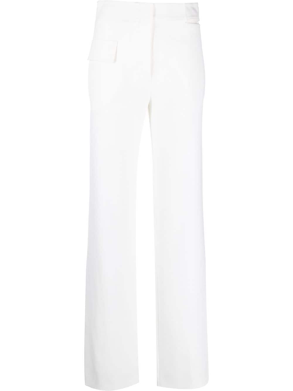 Genny cut out-detail tailored trousers - White von Genny