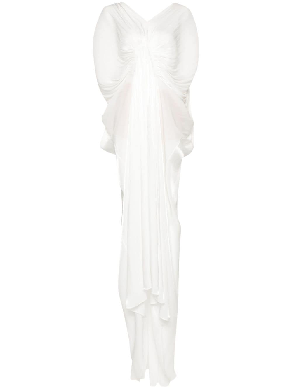 Genny draped kaftan dress - White von Genny