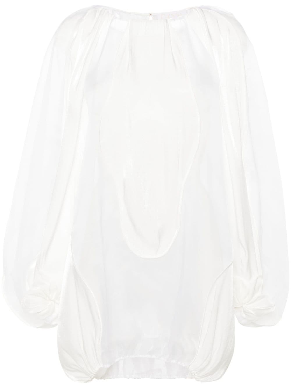 Genny floral-appliqué mini dress - White von Genny