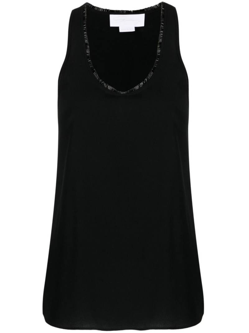 Genny fringe-detail vest top - Black von Genny