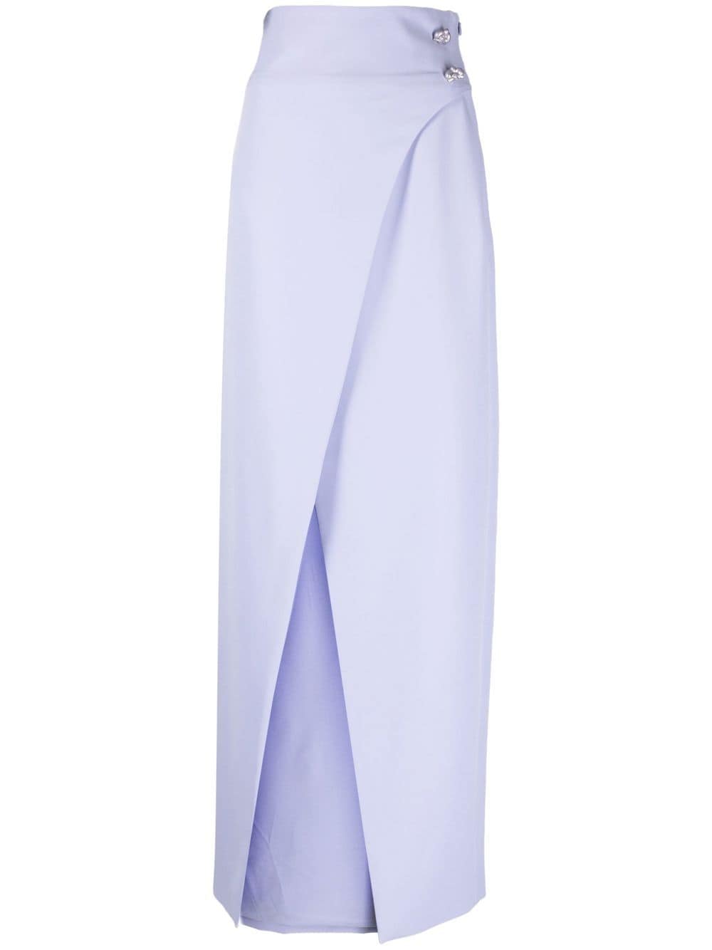 Genny front-slit straight skirt - Purple von Genny