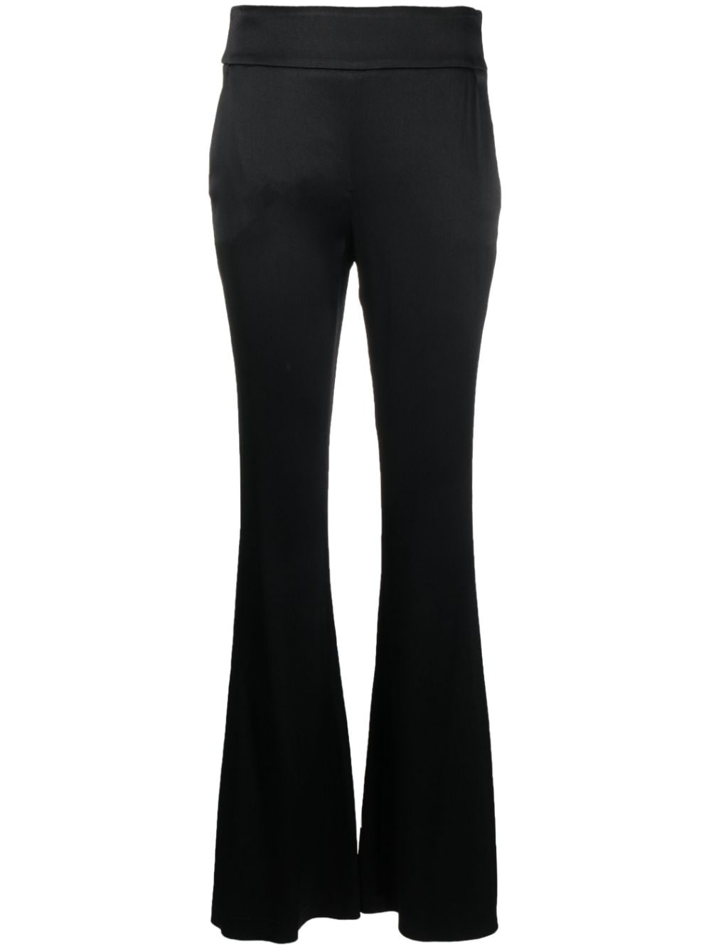 Genny high-waisted flared trousers - Black von Genny