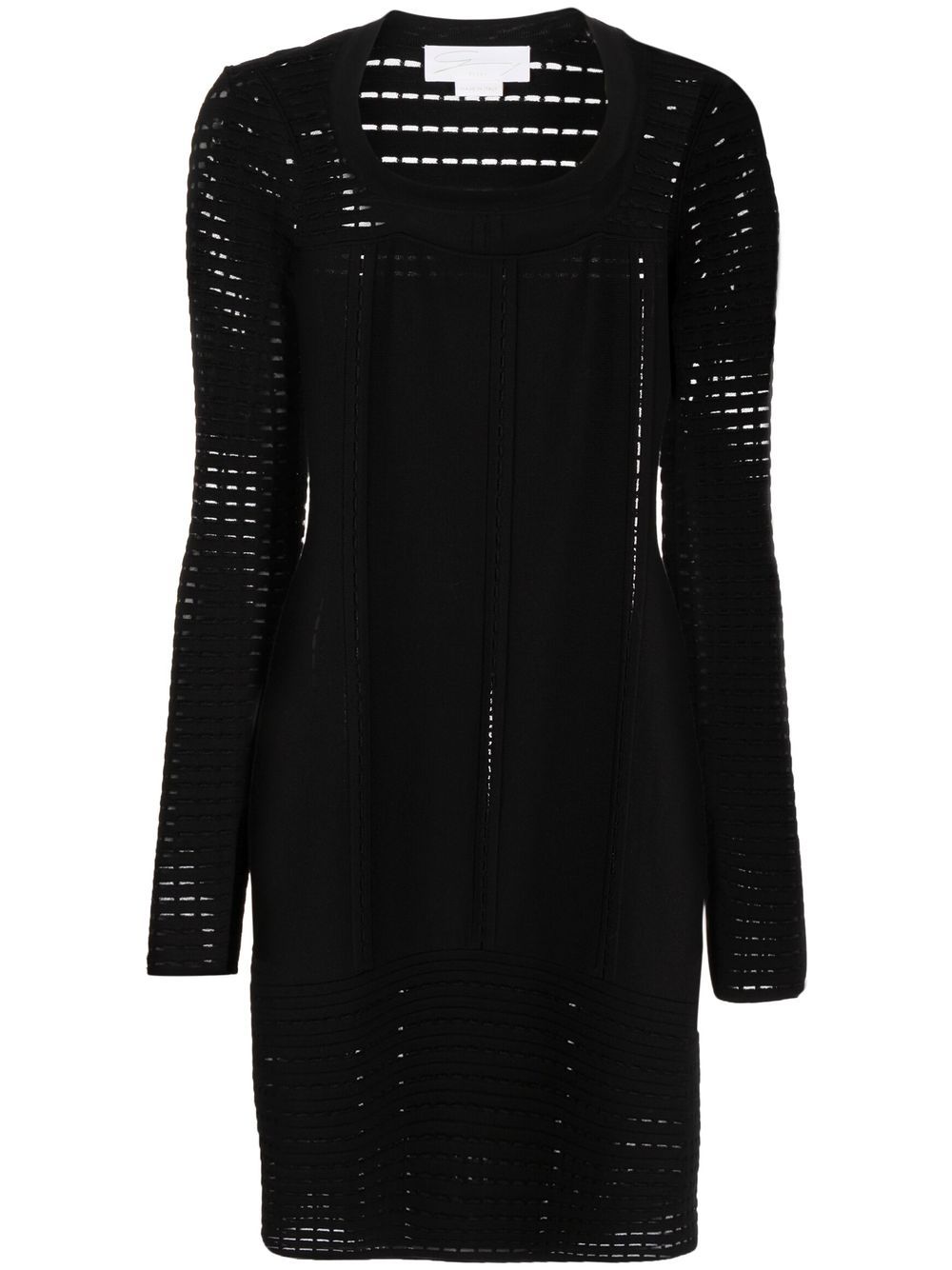 Genny laser-cut midi dress - Black von Genny