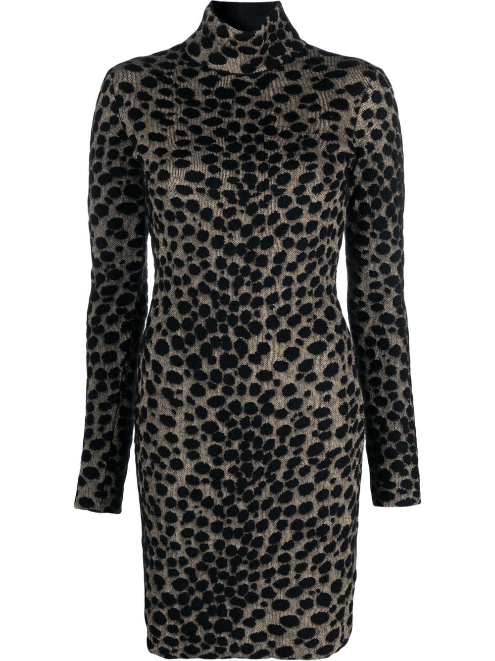 Genny leopard-print mini dress - Black von Genny