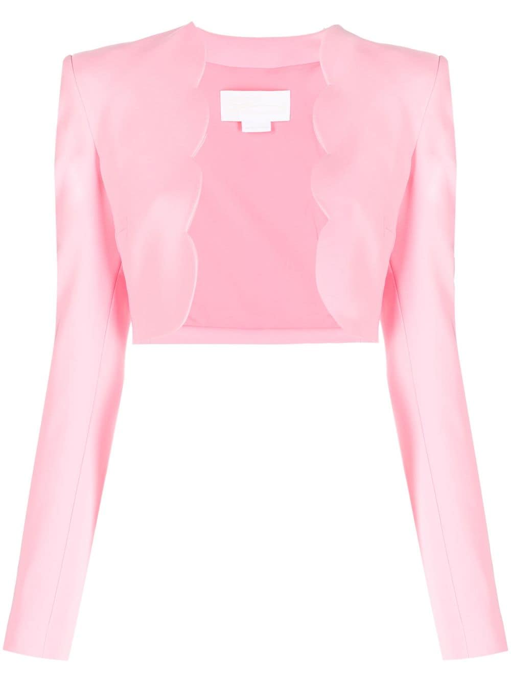 Genny long-sleeve cropped blazer - Pink von Genny