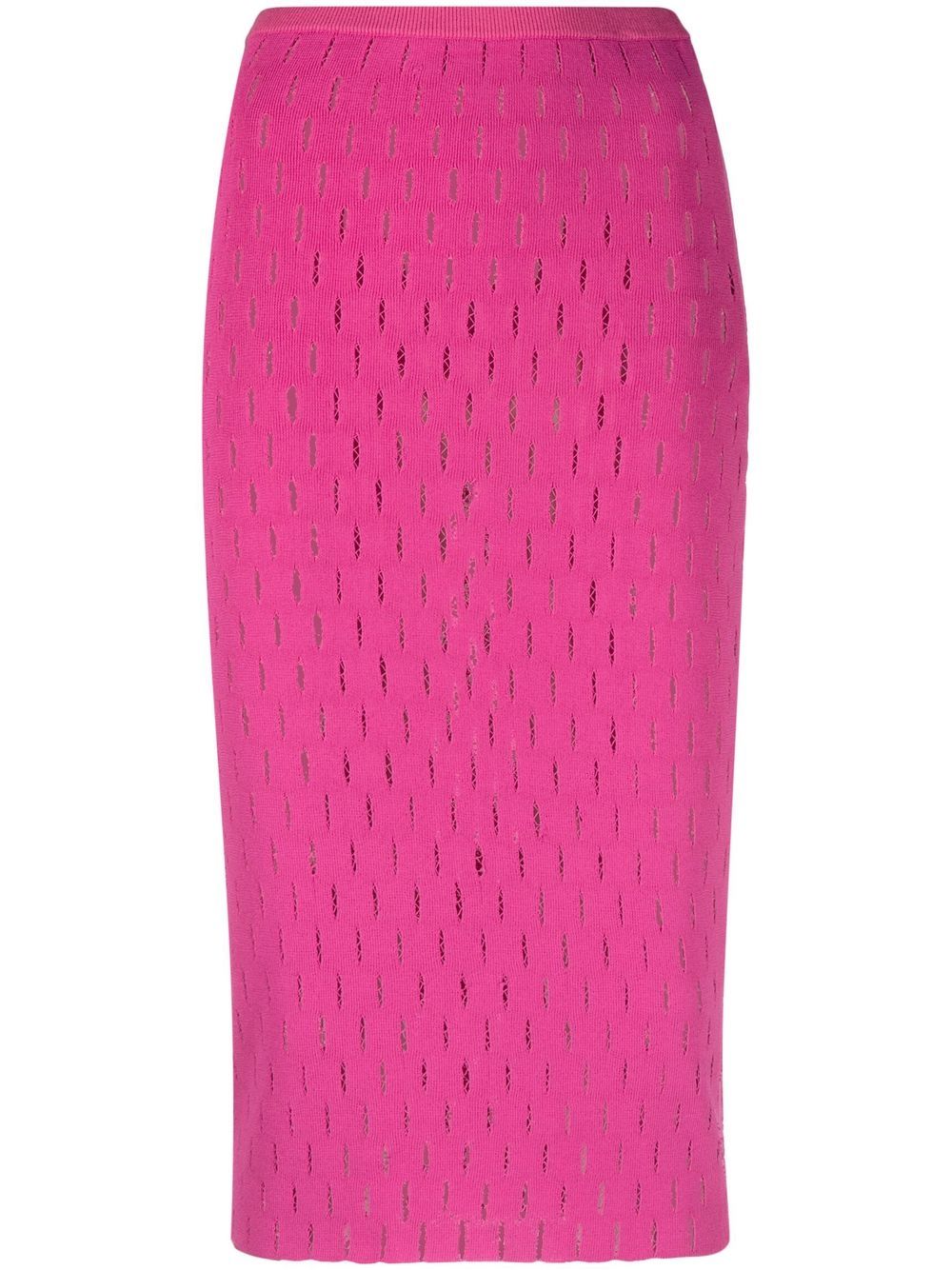 Genny open-knit pencil skirt - Pink von Genny