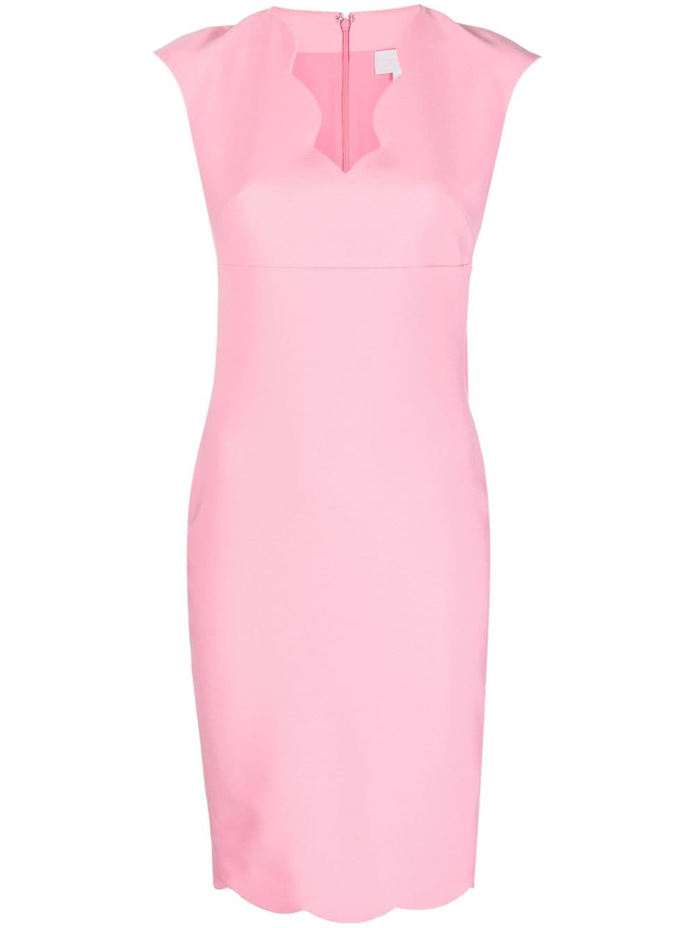 Genny scallop-edge midi dress - Pink von Genny