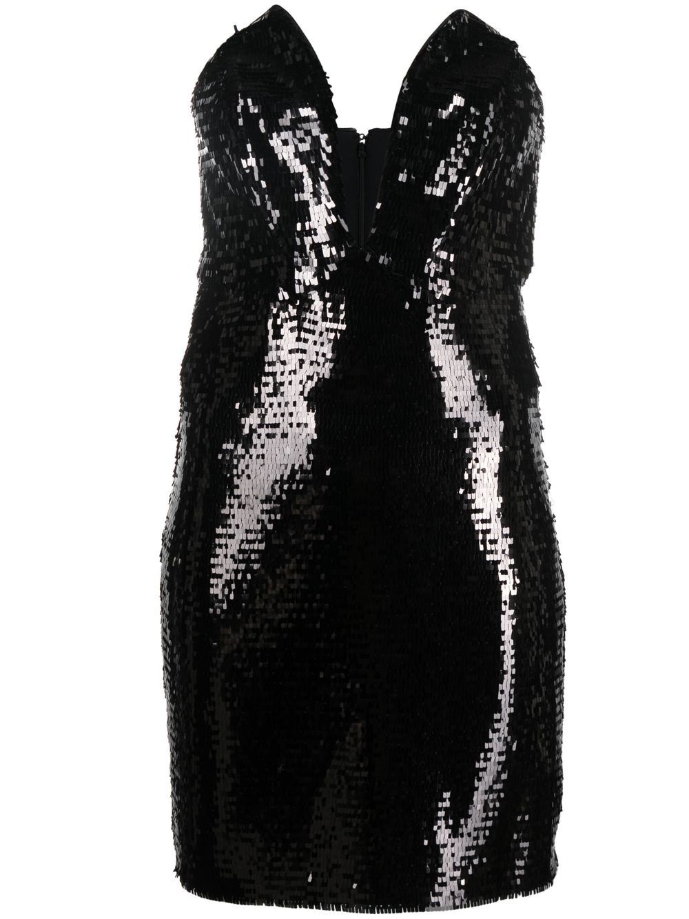 Genny sequin-design strapless dress - Black von Genny