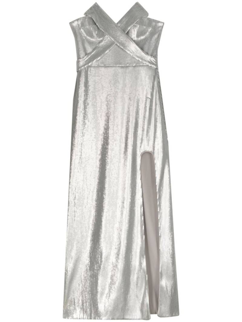 Genny sequined strapless gown - Silver von Genny