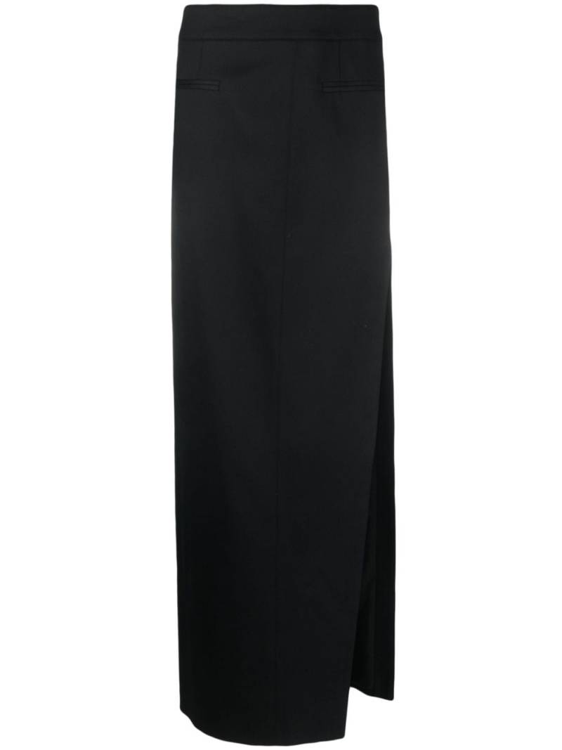 Genny side-slit maxi skirt - Black von Genny