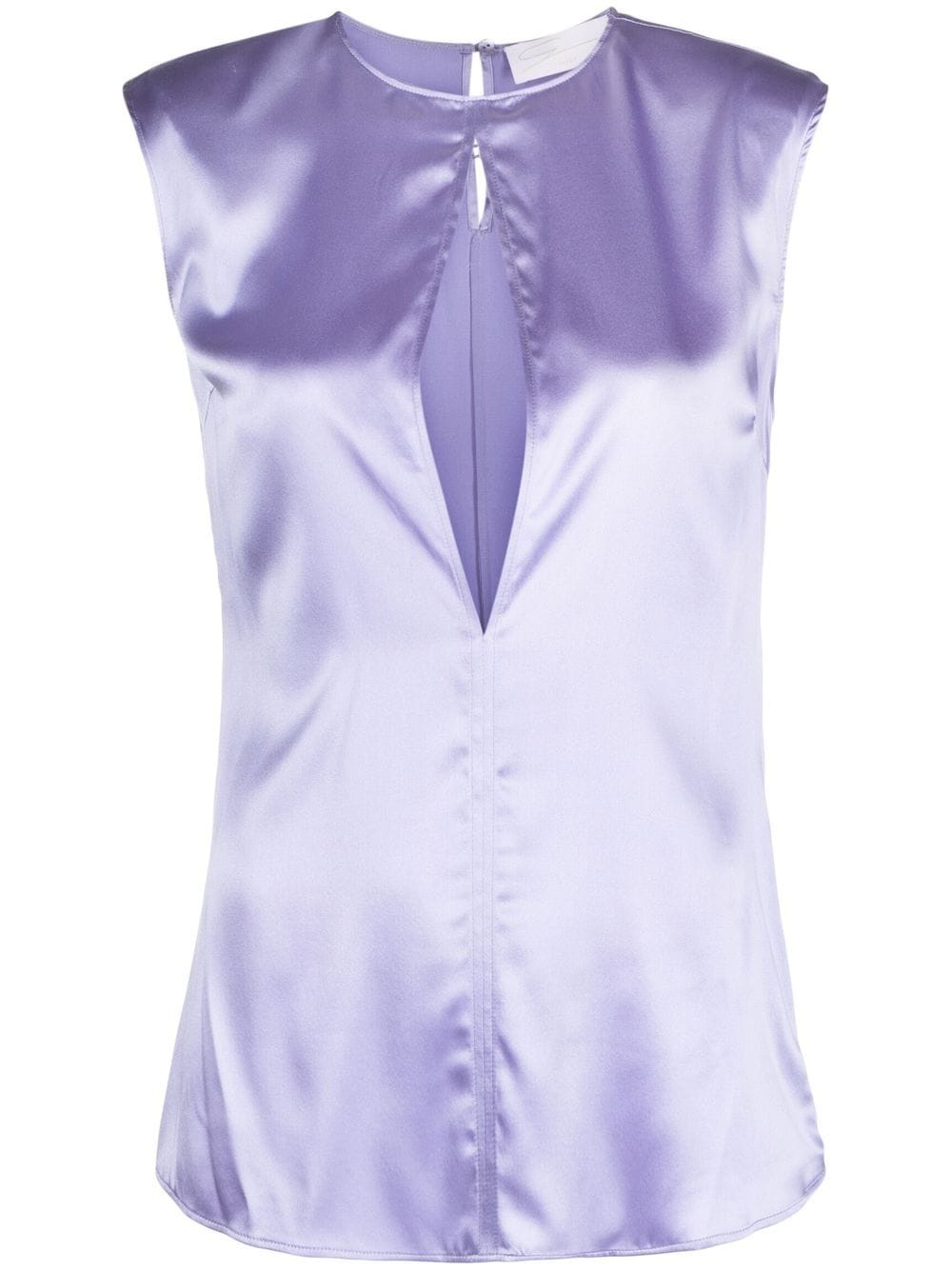 Genny sleeveless silk blouse - Purple von Genny