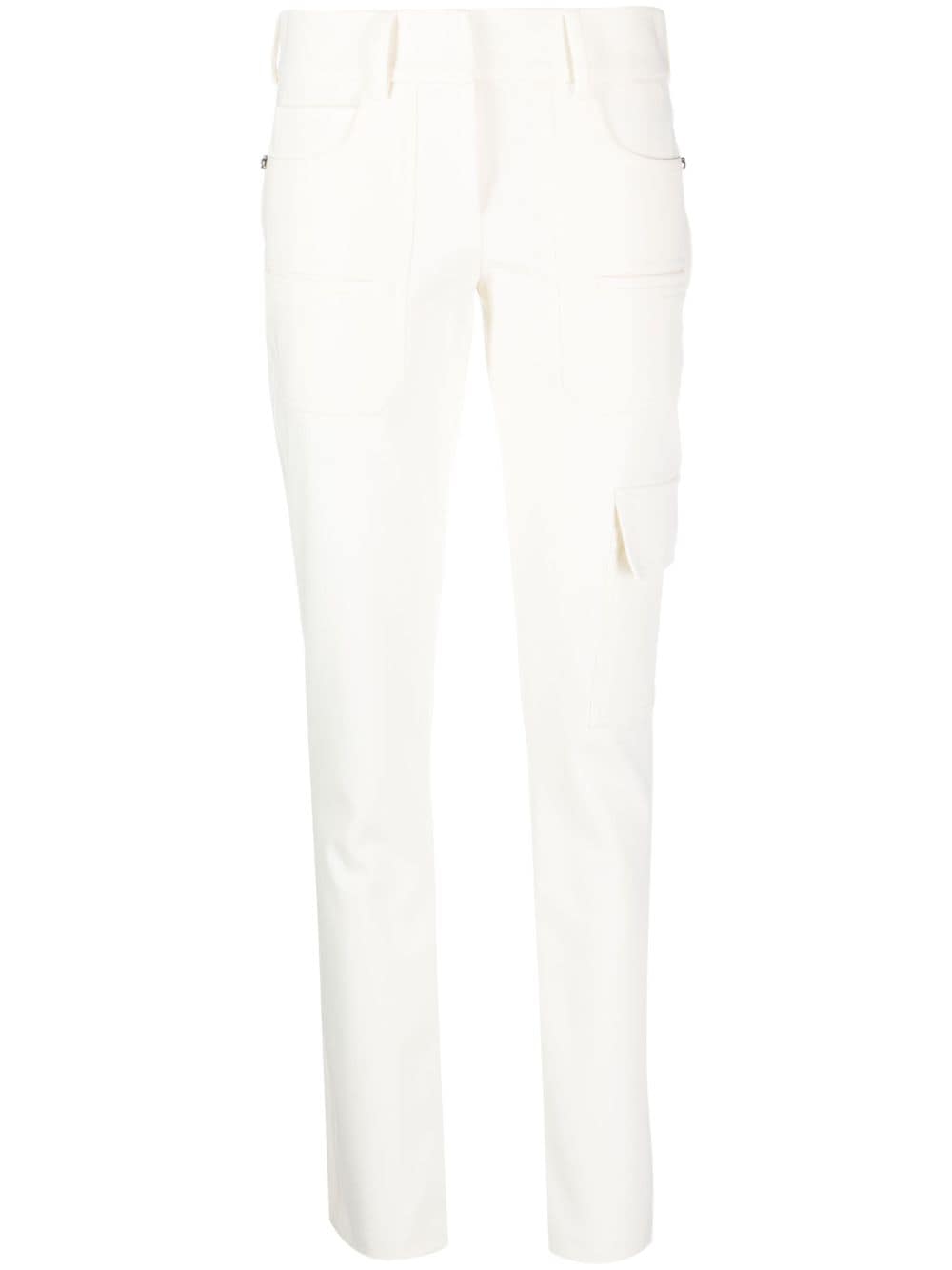 Genny slim-cut cargo trousers - Neutrals von Genny